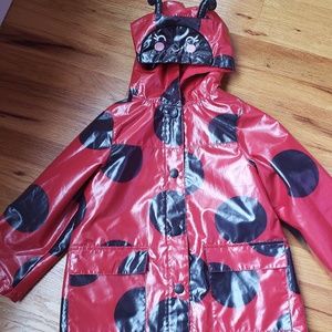 Carters ladybug rain coat. Size M. 4-5.